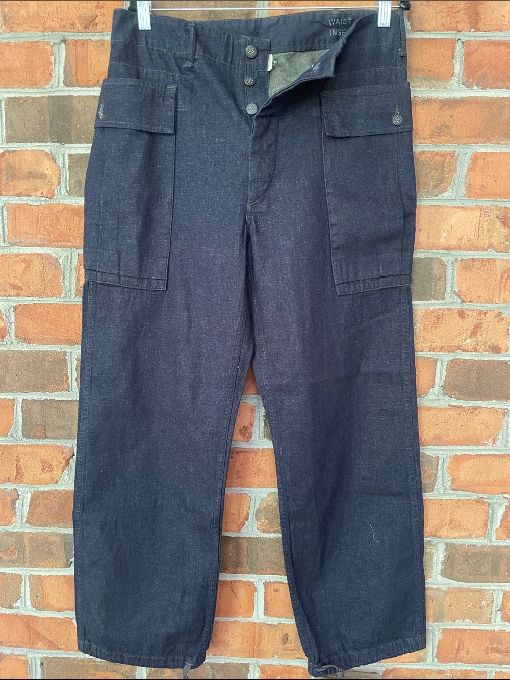 $395 RRL navy Cargo pant